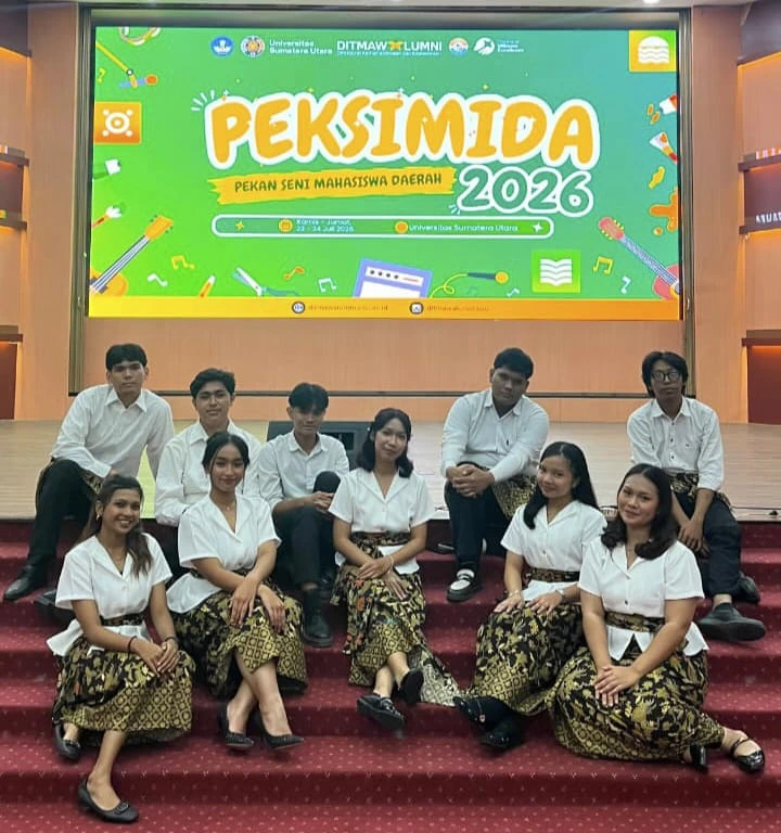 Mahasiswa D3 Bahasa Inggris Bersama Tim Raih Juara I Vocal Group PEKSIMIDA 2026, Siap Wakili Sumatera Utara di PEKSIMINAS